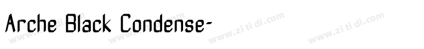 Arche Black Condense字体转换
